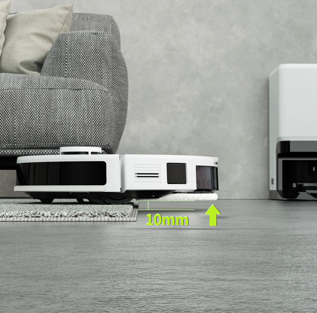 KOEN KNX20Pro Saug- und Wischroboter mit Auto-Entleerung, Lidar-Navigation, intelligente Kartierung, Staubsaugerroboter