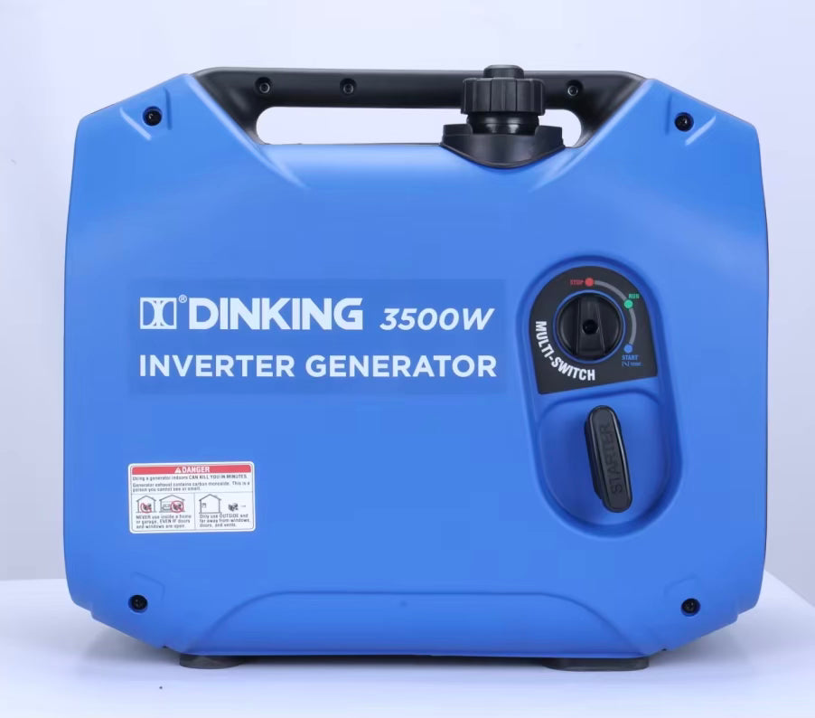 Dinking Fabrik direkt 3000W kleine leise tragbare Generatoren, 230V Inverter-Benzingenerator für Wohnmobil, zum Aufladen von Telefonen