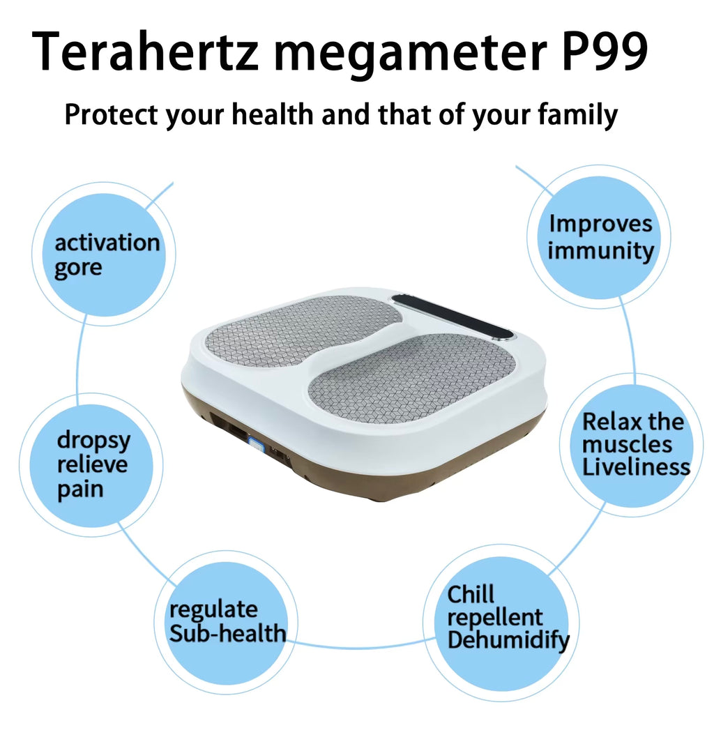 Onlylife Tera P90 P99 Kabelloses Terahertz-Fußmassagegerät, gyromagnetische Physiotherapie, elektrisches Fußmassagegerät mit Timer