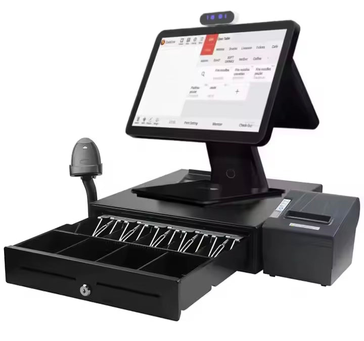 Android 11 All-in-One POS-System, Rechnungsdrucker für Restaurants und Einzelhandel, Touchscreen-Kassenterminal, Registrierkasse
