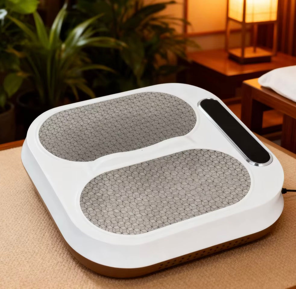 Onlylife Tera P90 P99 Kabelloses Terahertz-Fußmassagegerät, gyromagnetische Physiotherapie, elektrisches Fußmassagegerät mit Timer