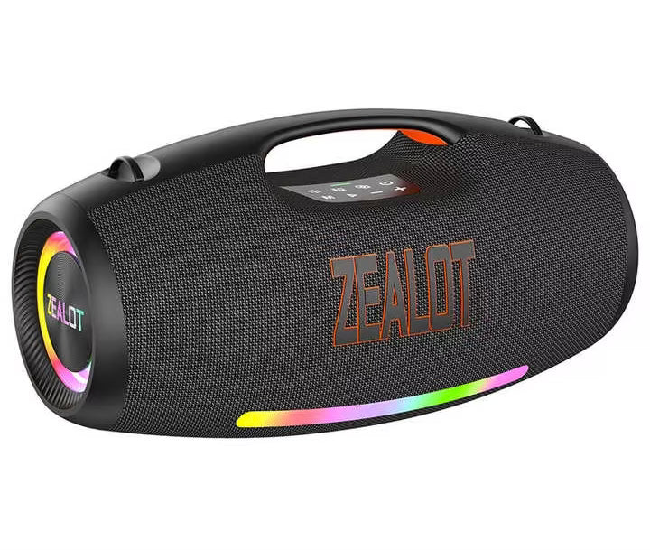 Zealot S89 Professioneller Bluetooth-Outdoor-Partylautsprecher 250W Starker Bass Tragbarer Kabelloser Subwoofer LED-Licht Hifi-Sound