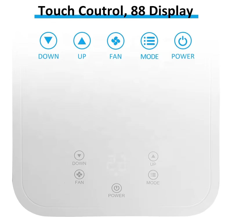 JJPRO GREENFLY 9000Btu R290 Mobile Klimaanlage für Zuhause, Büro, Schlafzimmer, Küche, 320m², tragbare Klimaanlage