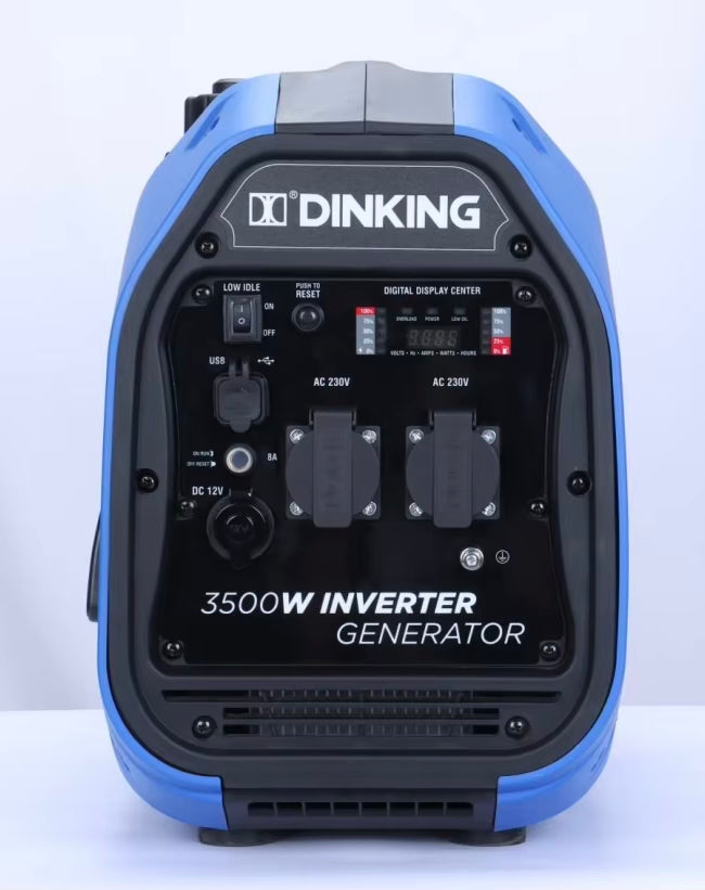 Dinking Fabrik direkt 3000W kleine leise tragbare Generatoren, 230V Inverter-Benzingenerator für Wohnmobil, zum Aufladen von Telefonen