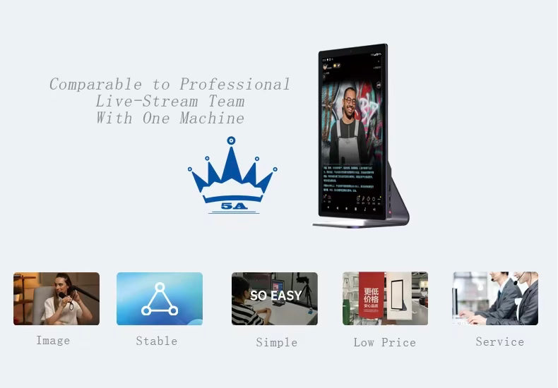 Professionelle intelligente Live-Streaming-Maschine 15,6 Zoll HD-Kamera Android-System TikTok Facebook Live-Streaming-Ausrüstung