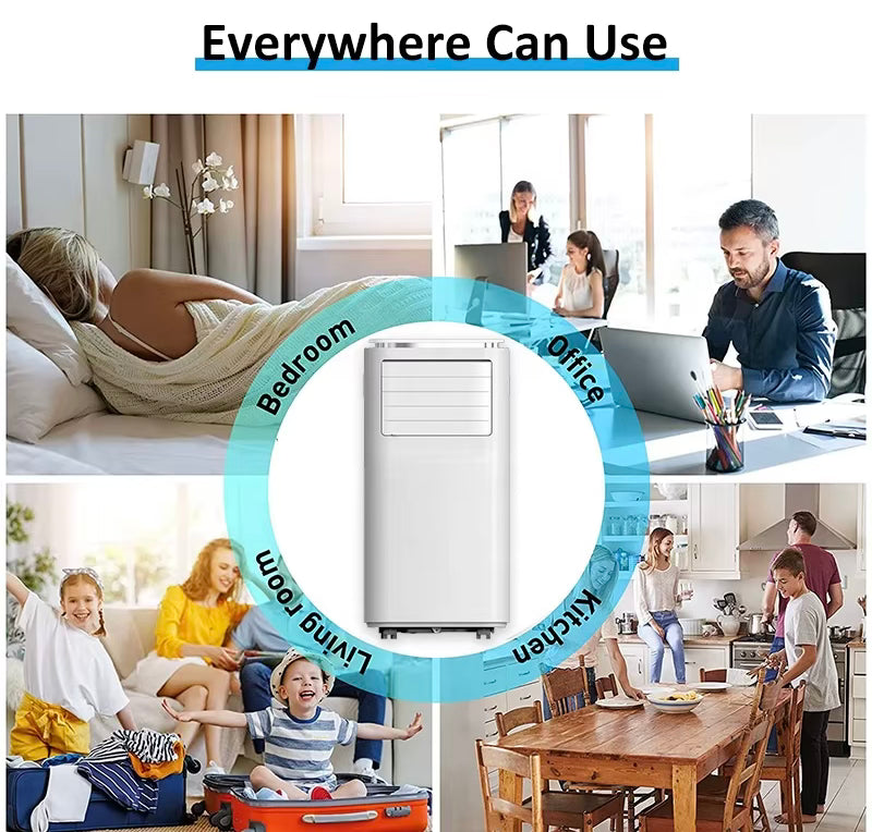 JJPRO GREENFLY 9000Btu R290 Mobile Klimaanlage für Zuhause, Büro, Schlafzimmer, Küche, 320m², tragbare Klimaanlage