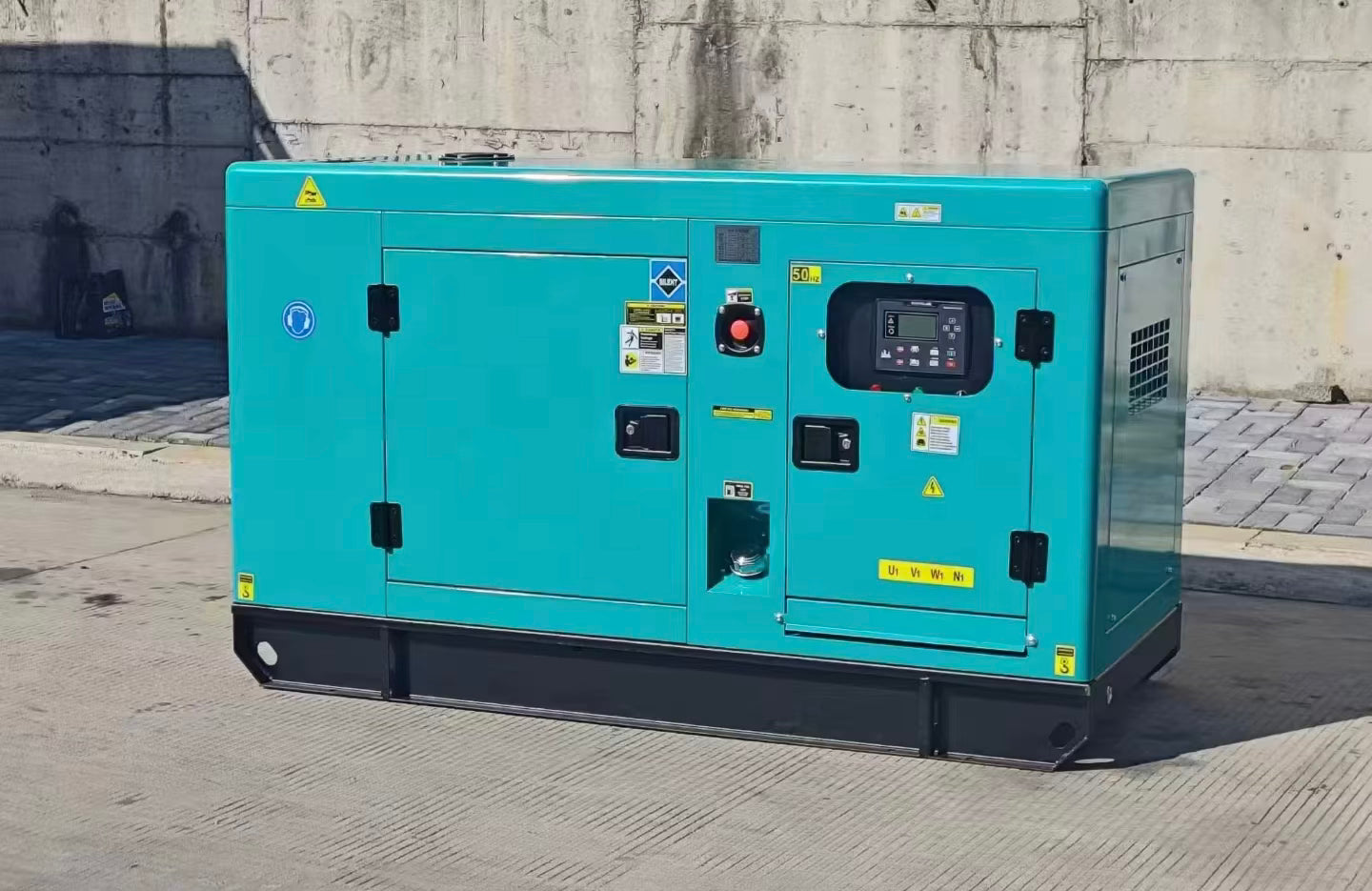 Geräuscharmer, kraftstoffeffizienter 40 kW 50 kVA Dieselgenerator mit Drehstromausgang für Krankenhäuser und Fabriken (Notstromversorgung)