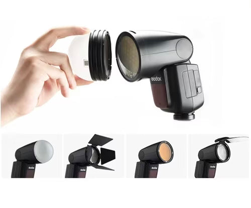 Fotoausrüstung, Fotobeleuchtung, Godox V1 Blitzgerät V1C/N/S TTL HSS Kamera Blitzlicht für Canon Nikon Sony