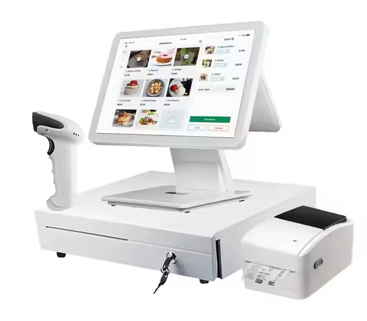 Android 11 All-in-One POS-System, Rechnungsdrucker für Restaurants und Einzelhandel, Touchscreen-Kassenterminal, Registrierkasse