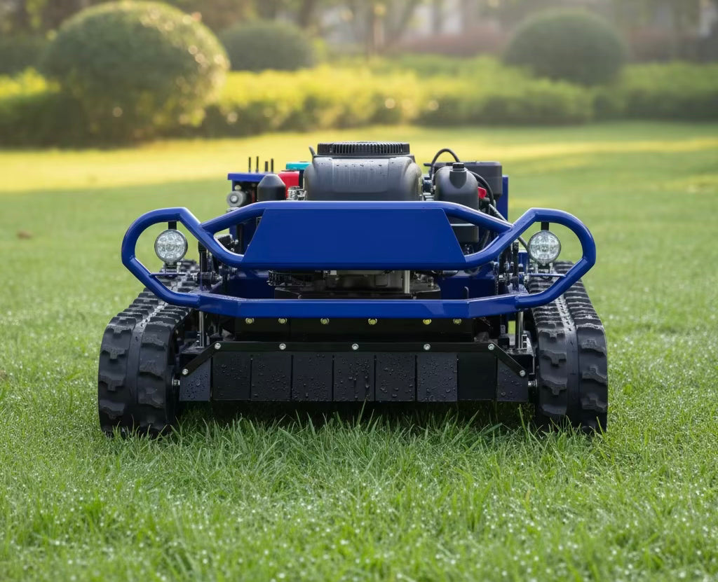 Kostenloser Versand - Robotermäher mit Fernsteuerung und Schleppmähwerk mit Fernsteuerung