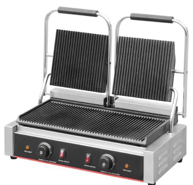 Professioneller Mini-Panini- und Sandwichgrill aus Edelstahl