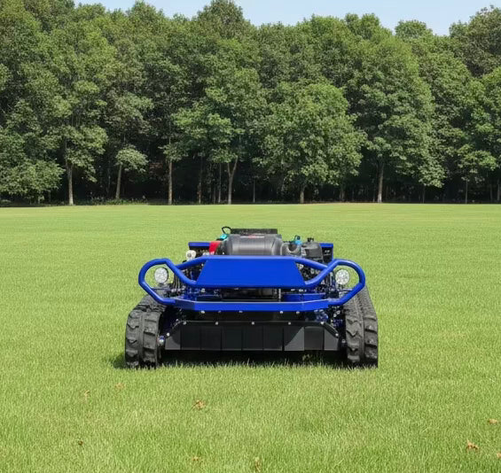 Kostenloser Versand - Robotermäher mit Fernsteuerung und Schleppmähwerk mit Fernsteuerung