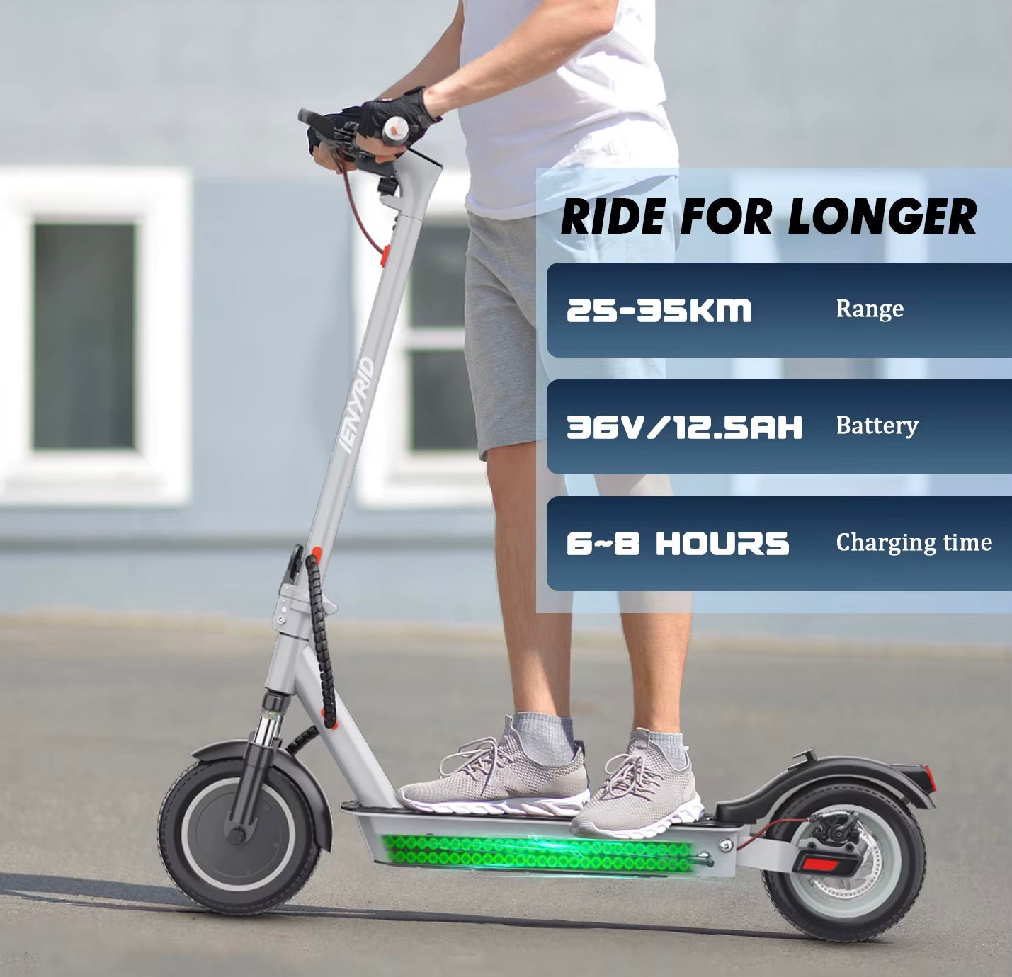 IENYRID M1 Faltbarer Elektroroller für Erwachsene 10 Zoll